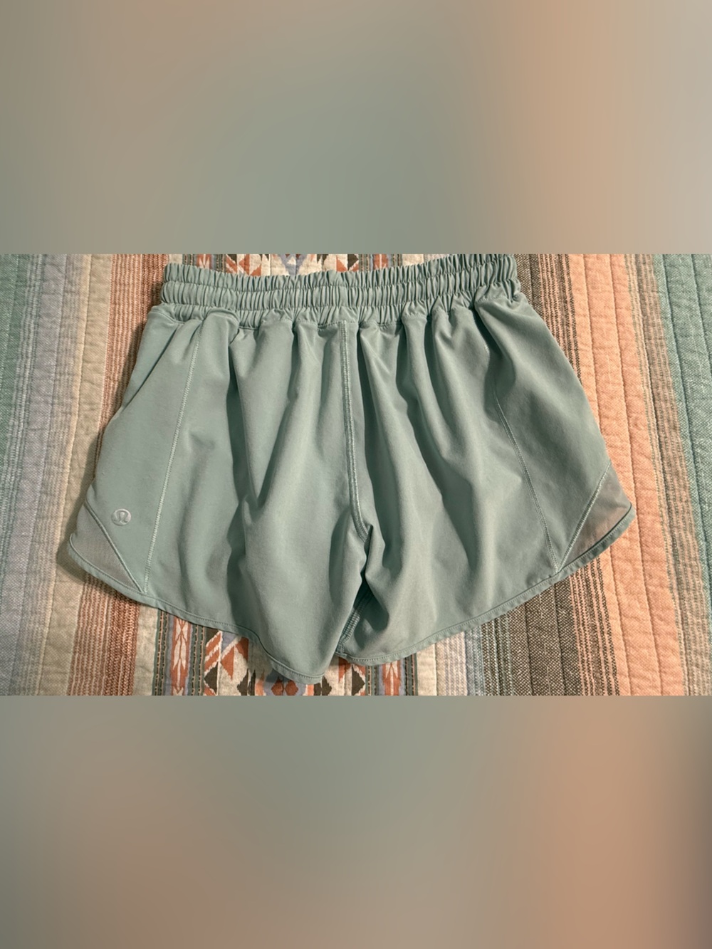 Lululemon Hotty Hot lined 2.5 inch shorts.
Sage in color. - Picture 2 of 5